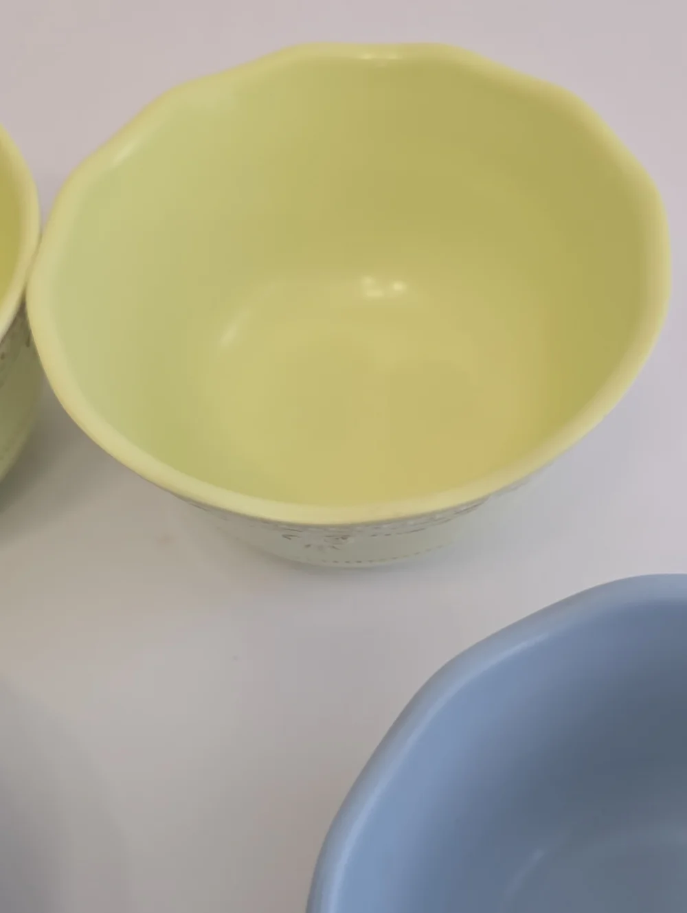 Lenox Set Of 4 French Perle Bowls Melamine Pistachio Green Ice Blue 5 5/8